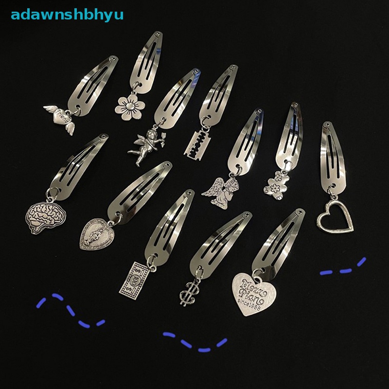 1 Kẹp Tóc Kim Loại Màu Bạc Hình Trái Tim Thời Trang Cho Nữ