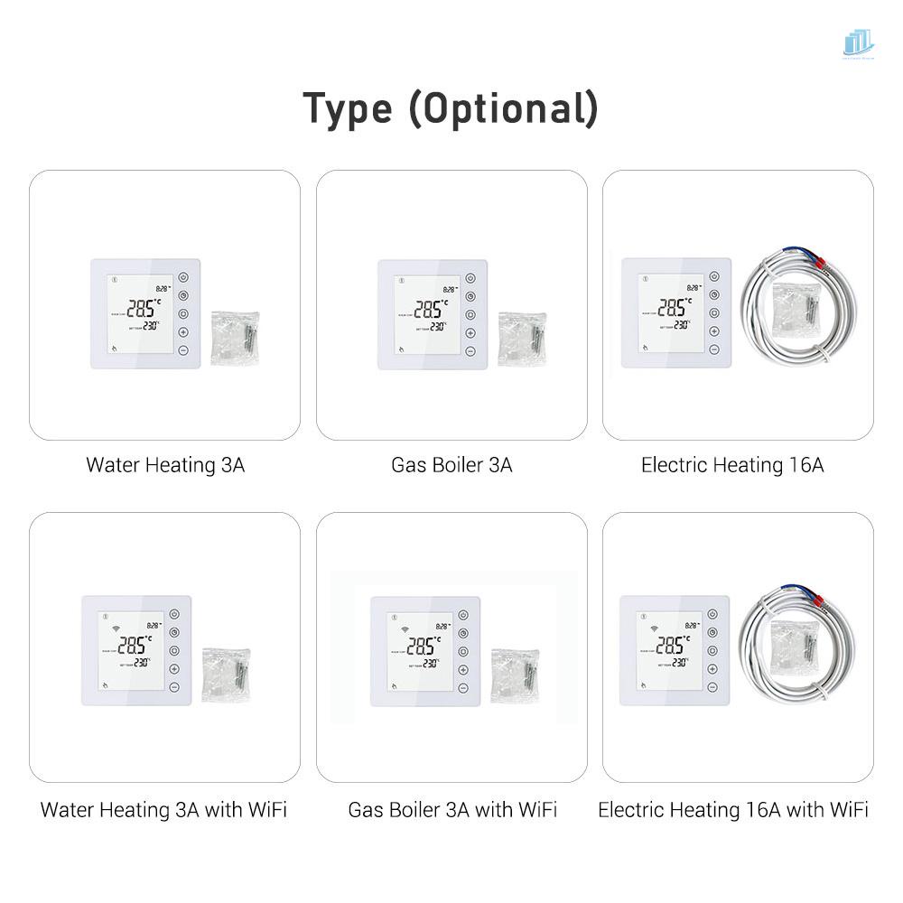 Bộ Điều Khiển Nhiệt Độ Thông Minh Màn Hình LCD 3A s2mwvn Tiết Kiệm Năng Lượng Chống Đóng Băng Cho Nhà Ở / Văn Phòng / Trường Học