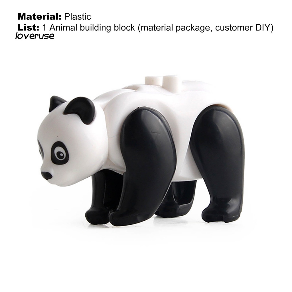 Mô Hình Đồ Chơi Lắp Ráp Mini Hình Động Vật Dễ Thương Dùng Làm Quà Tặng Giáng Sinh Cho Bé