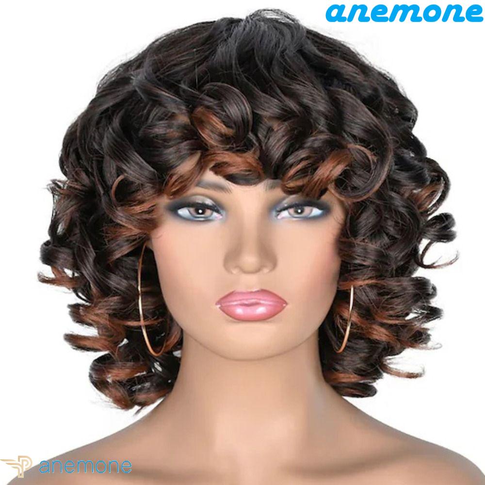 Bộ Tóc Giả Bằng Sợi Tổng Hợp Mềm Chịu Nhiệt Hóa Trang Afro Kinky Dành Cho Nữ