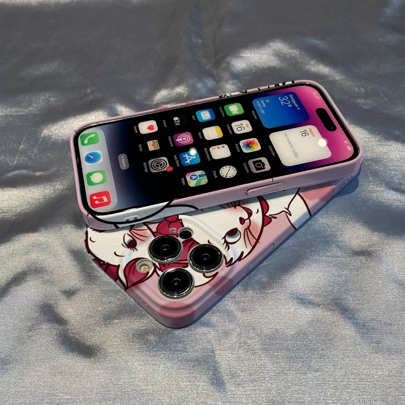 Ốp Điện Thoại Cứng Họa Tiết Hello Kitty Màu Hồng Dễ Thương Dành Cho iPhone 13 11 / 78p 14 Pro U18W Max