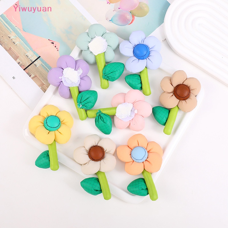 < Yiwuyuan > Ghim Cài Áo Bằng Cotton Họa Tiết Hoa Lá Nhiều Màu Sắc Macaron Hoa Giày Túi Xách Và Vớ Thời Trang Mới