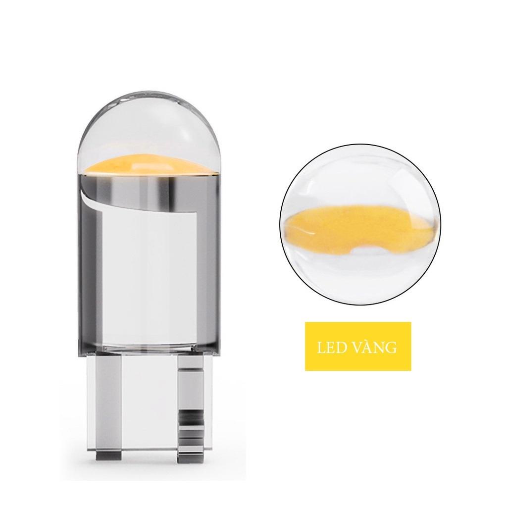 1 Bóng đèn 12V Led T10 COB W5W trong suốt, thay thế Đèn xinnhan, Demi  Ô tô