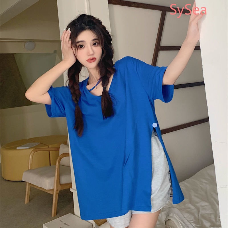 Áo Sơ Mi Ngắn Tay Dáng Rộng Thời Trang Mùa Hè Hàn Quốc Dành Cho Nữ