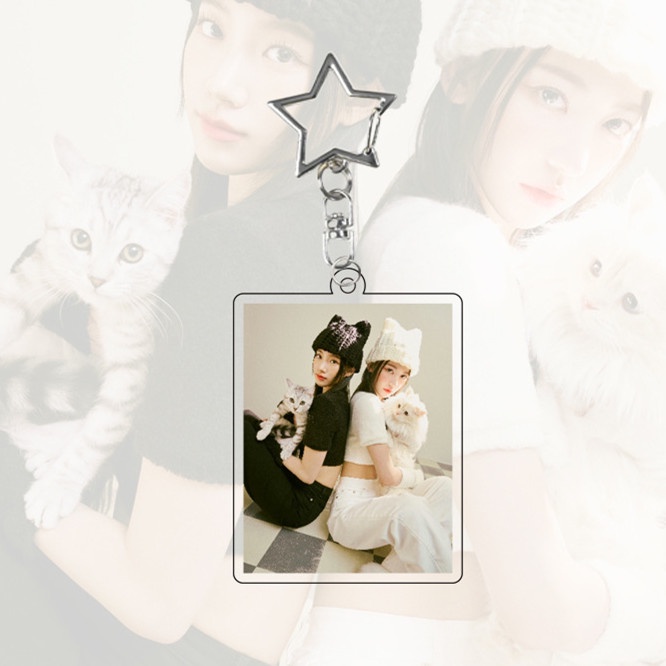 1 Móc Chìa Khóa Acrylic In Chữ Lesserafim KAZUHA SAKURA Enchae CHAEWON YUNJIN Dễ Thương