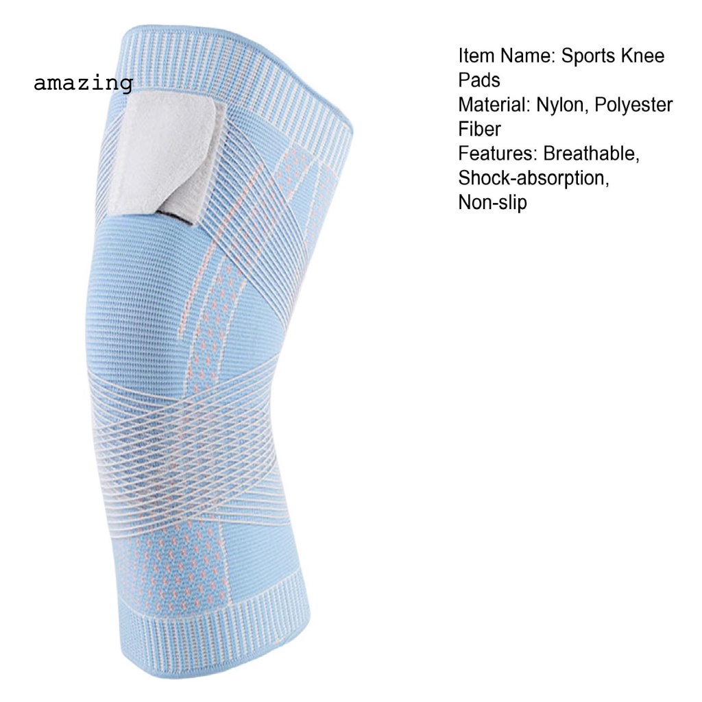 1 Miếng Đệm Bảo Vệ Đầu Gối Độ Co Giãn Cao Hỗ Trợ Chơi Thể Thao Dành Cho Nam Và Nữ