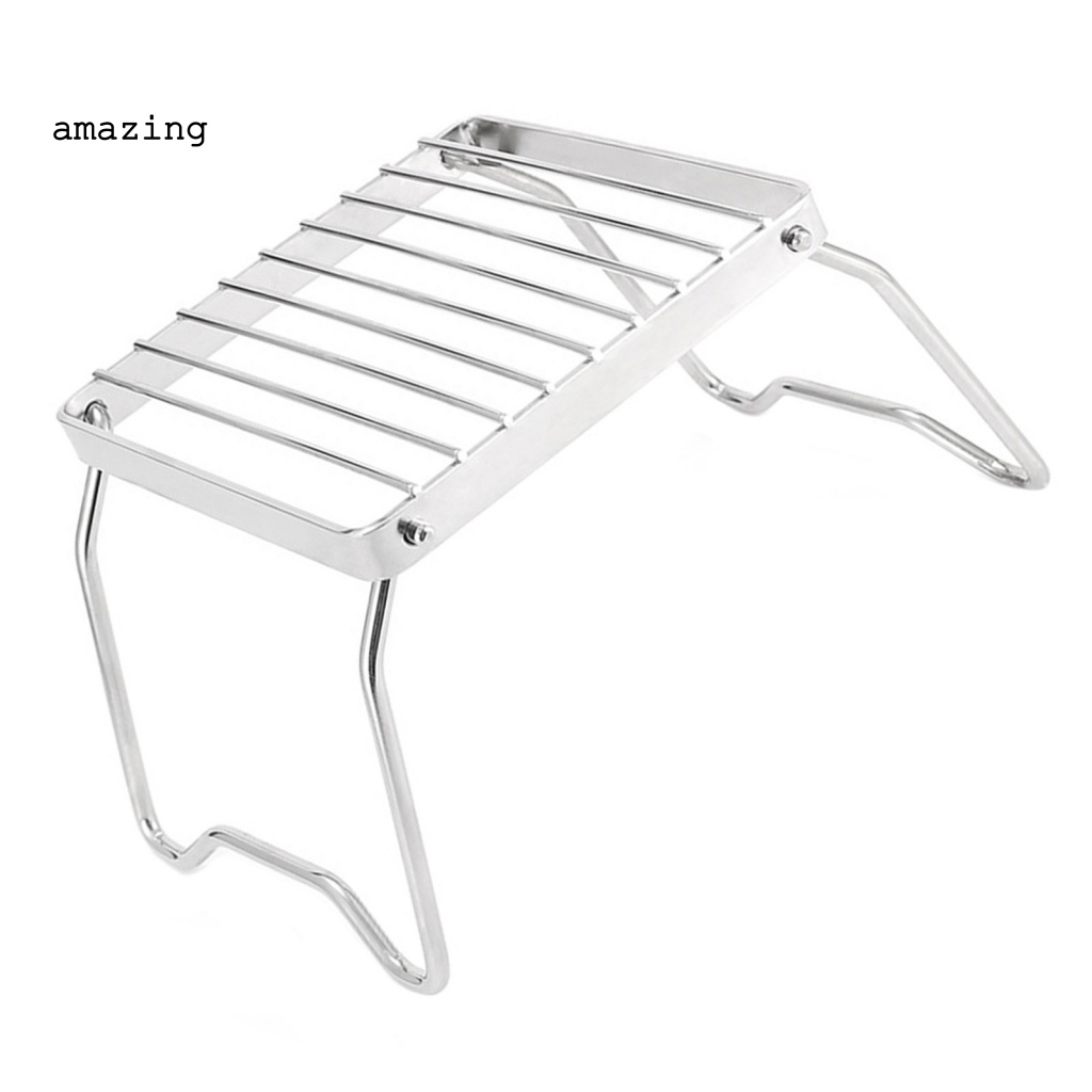 Giá Đỡ Bếp Lò Dạng Lưới Sọc Chống Gỉ Chống Ăn Mòn Dùng Khi Đi Cắm Trại Ngoài Trời