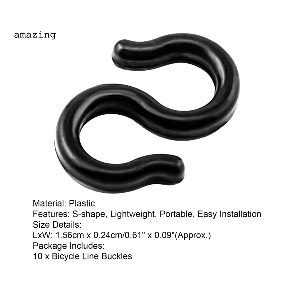 Bộ 10 Kẹp Cố Định Dây Cáp Xe Đạp Leo Núi Tiện Dụng