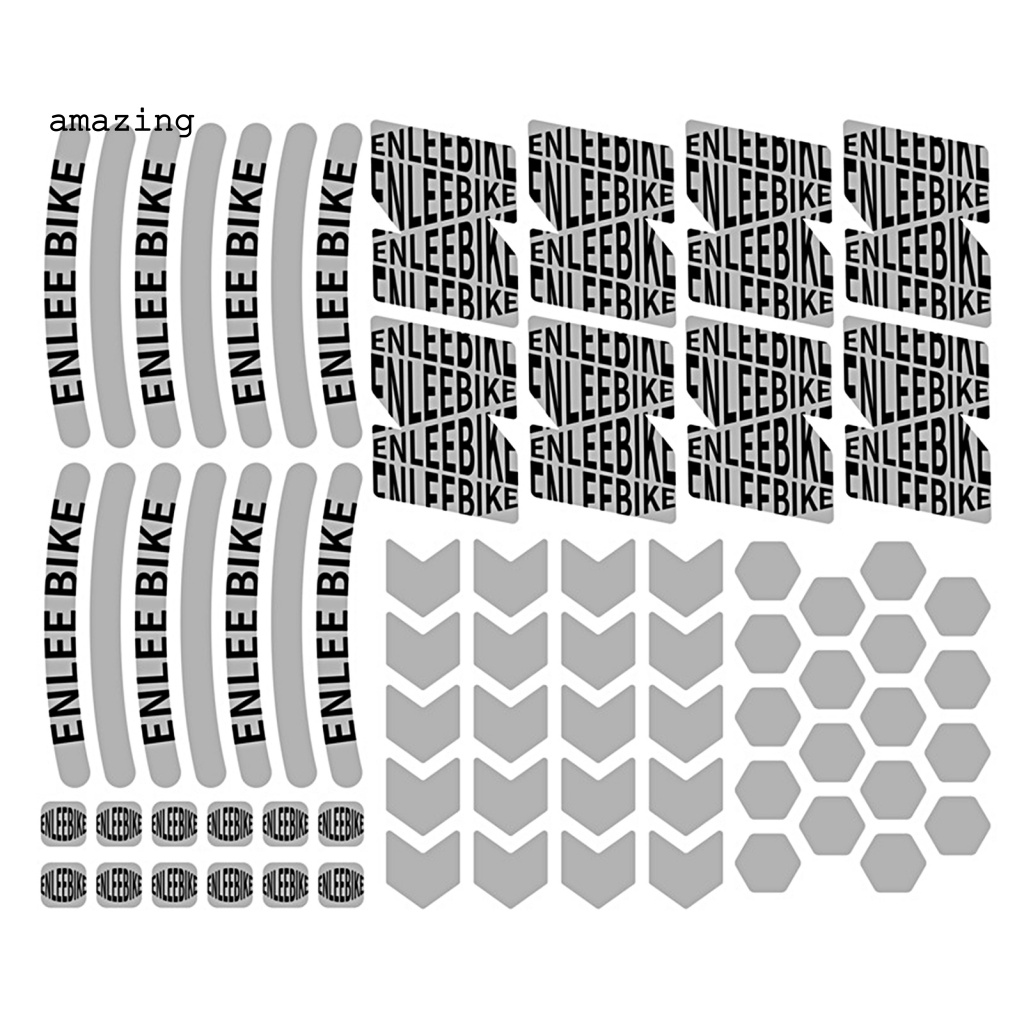 Bộ 72 Miếng Dán Phản Quang Chống Trầy Xước Chống Thấm Nước Trang Trí Thân Xe Đạp