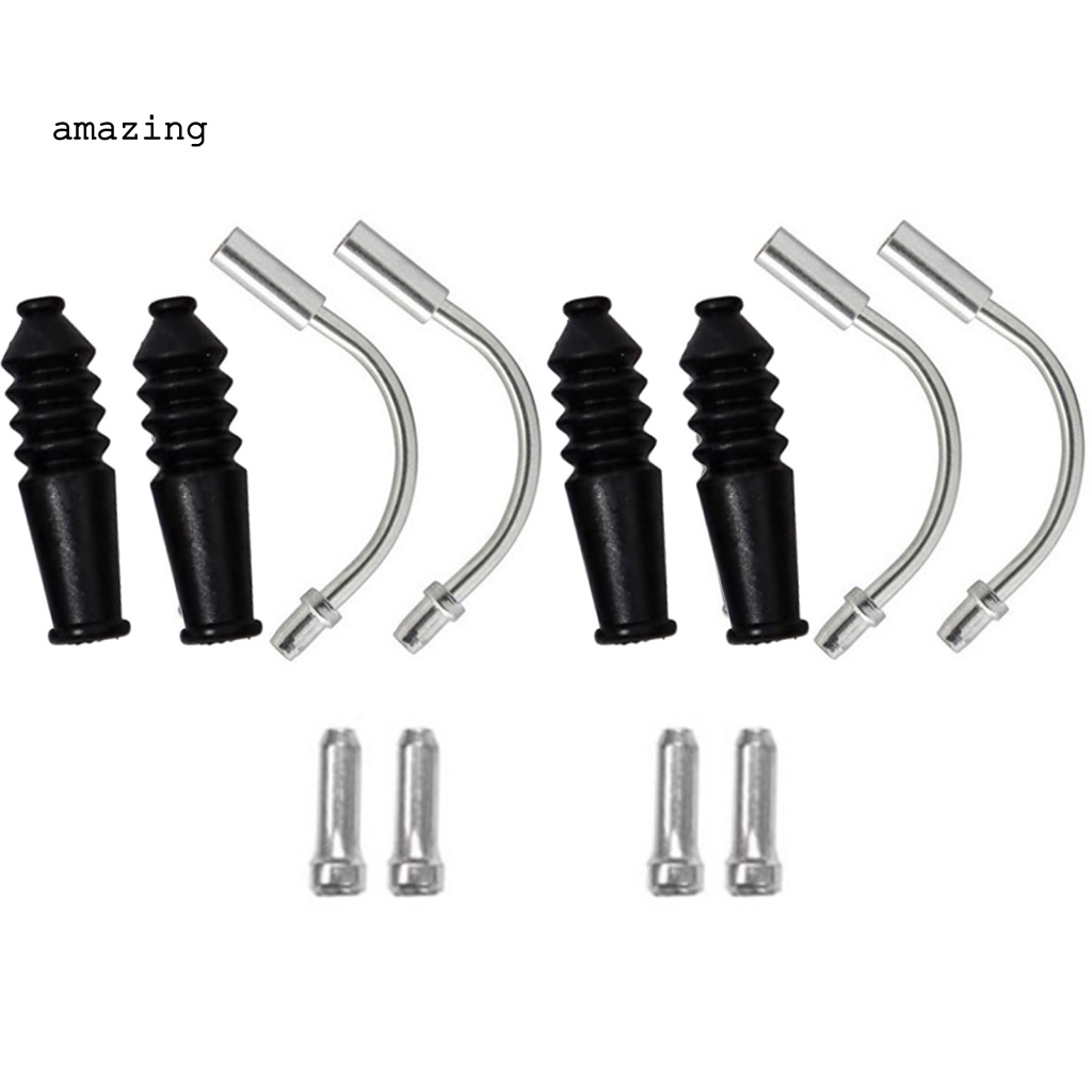 Bộ 4 Ống Phanh Xe Đạp Hình Chữ V Màu Bạc Màu Sắc Tiện Dụng