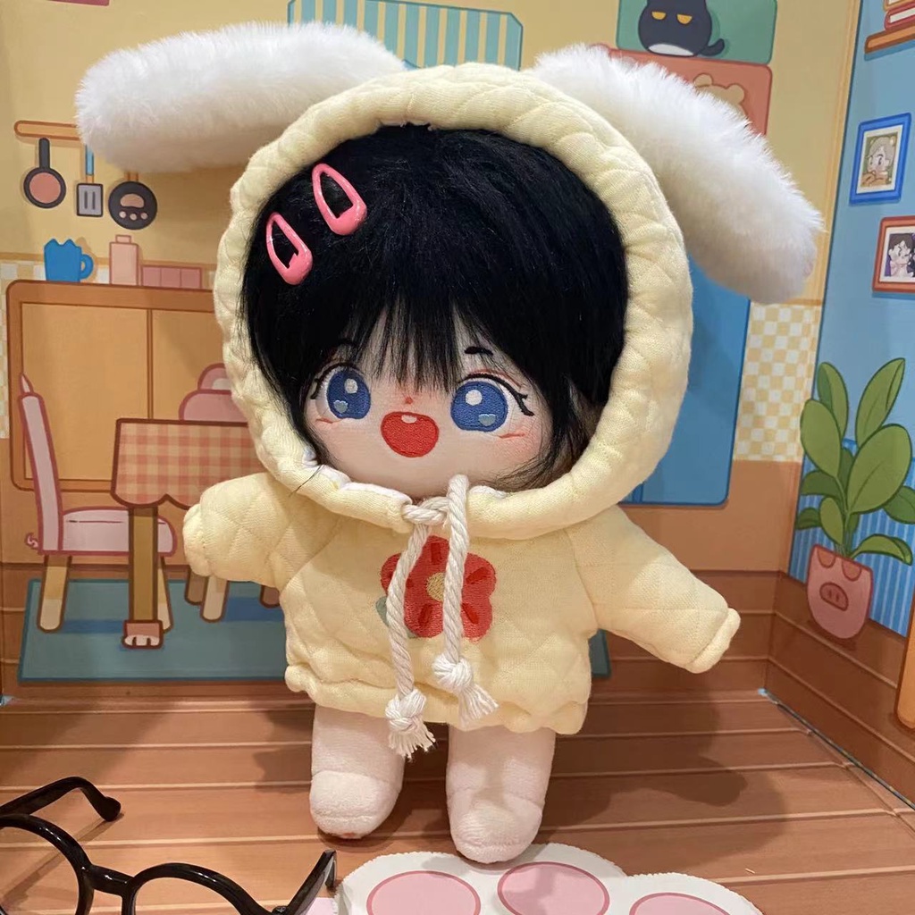 Áo Hoodie Tai Thỏ Nhồi Bông 10cm 15cm 20cm