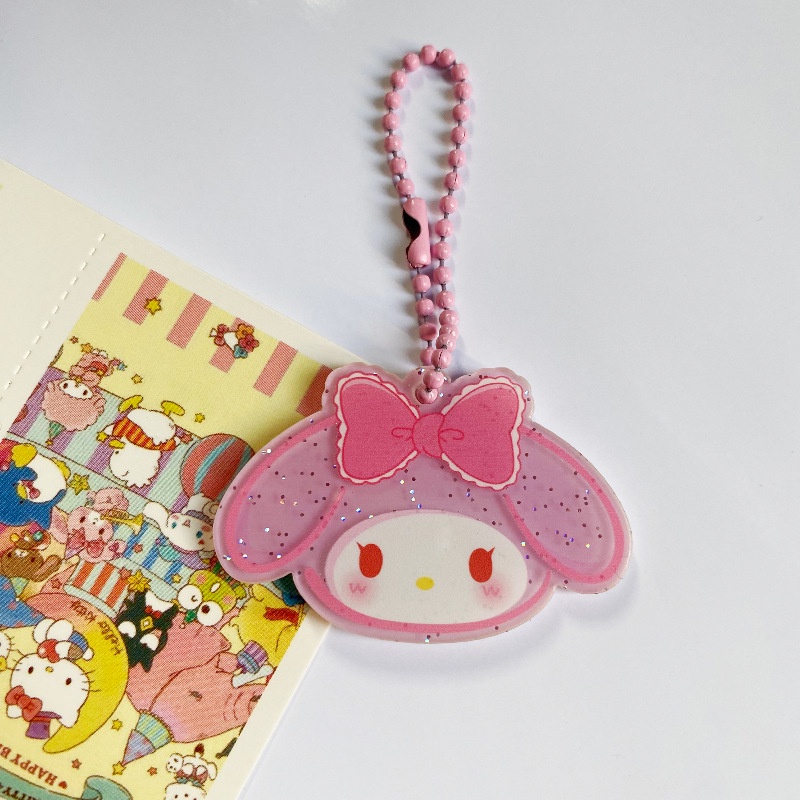 Sanrio Dây Móc Điện Thoại / Chìa Khóa Bằng Acrylic Hình Kuromi Hello Kitty Mymelody Cinnamoroll