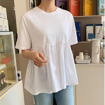 Áo Thun Nữ Tay Ngắn Viền Bèo