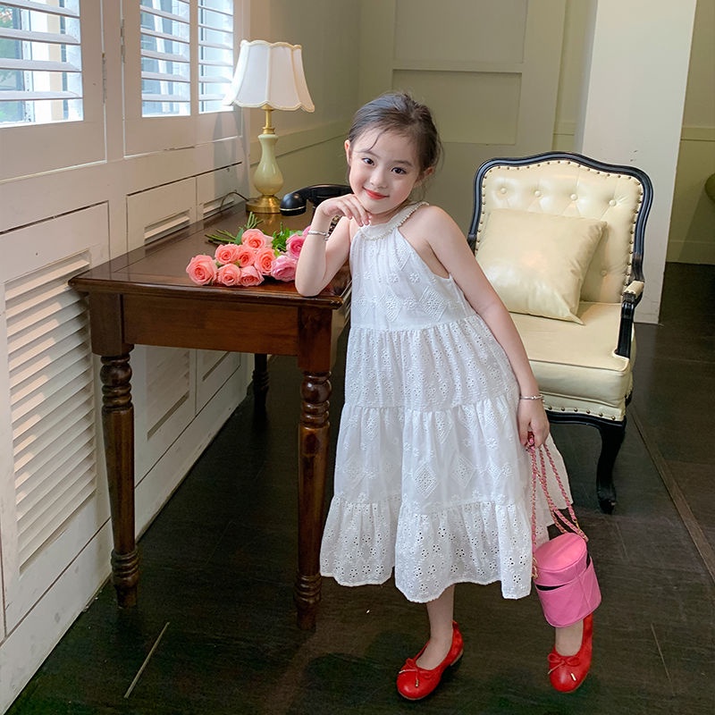 Đầm Công Chúa Màu Trắng Thời Trang Mùa Hè 2023 Dành Cho Bé Gái 1-12 Tuổi