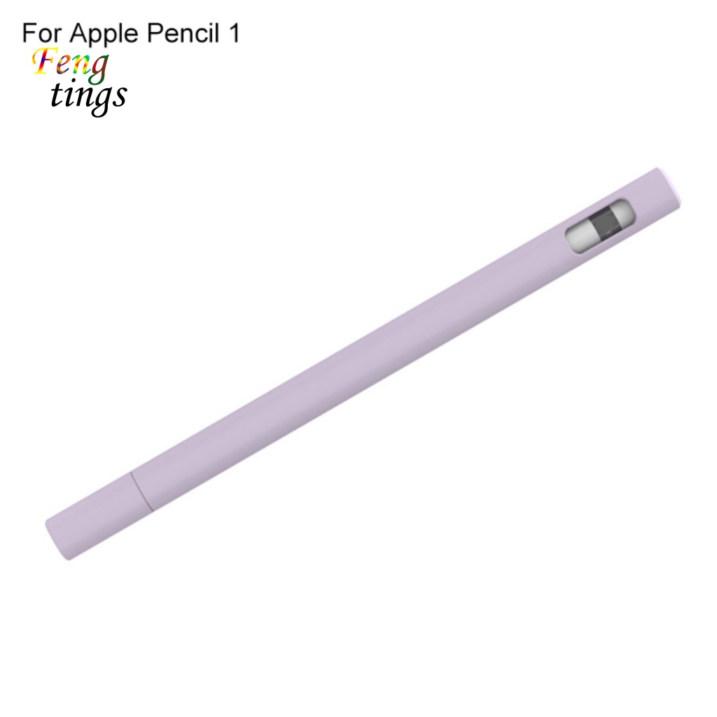 Nắp Đậy Bút Cảm Ứng Bằng Silicon Màu Trơn Cho Apple Pencil 1 / 2