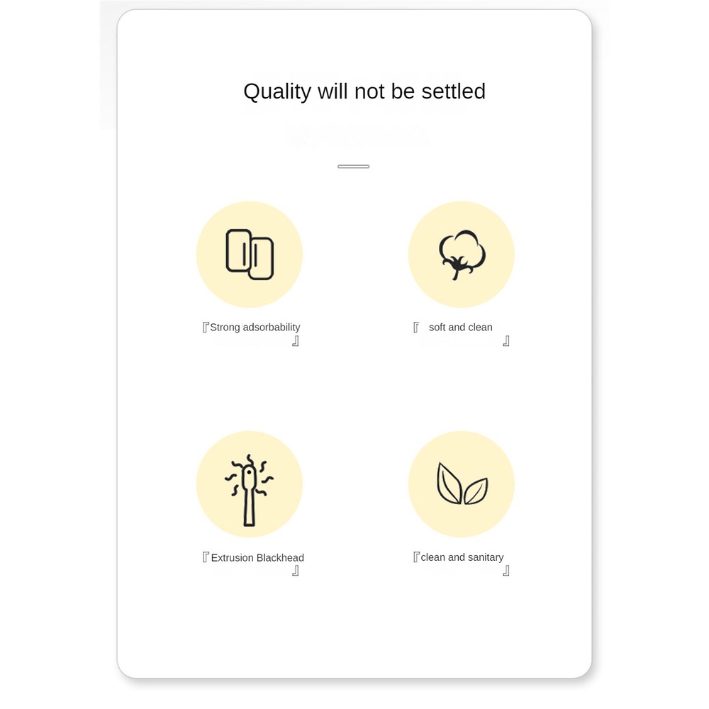 Bông gòn nặn mụn và hút mụn Đóng gói độc lập Đôi đầu đa năng Muỗng ngoáy tai đầu đen Que bông làm sạch mụn JULYSTAR