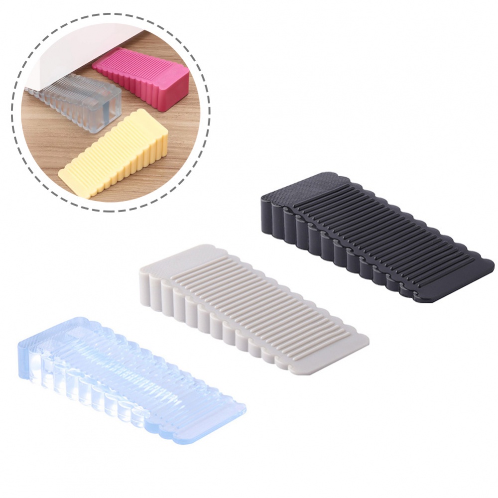 1 Thanh Chặn Cửa Bằng Silicon Trong Suốt 95x40x14MM