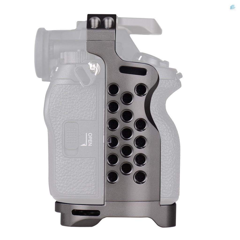 Khung Máy Ảnh Andoer Bằng Hợp Kim Nhôm Với Lỗ Ren Và Cờ Lê Từ Tính 1 / 4 3 / 8inch Thông Dụng Cho A7Sii