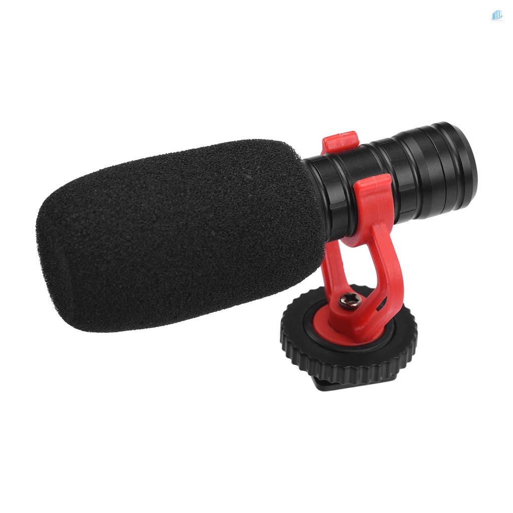 Micro Cardioid Condenser Andoer Cổng 3.5mm Bằng Xốp Chống Sốc Mang Đi Tiện Dụng Cho Điện Thoại / Máy Ảnh