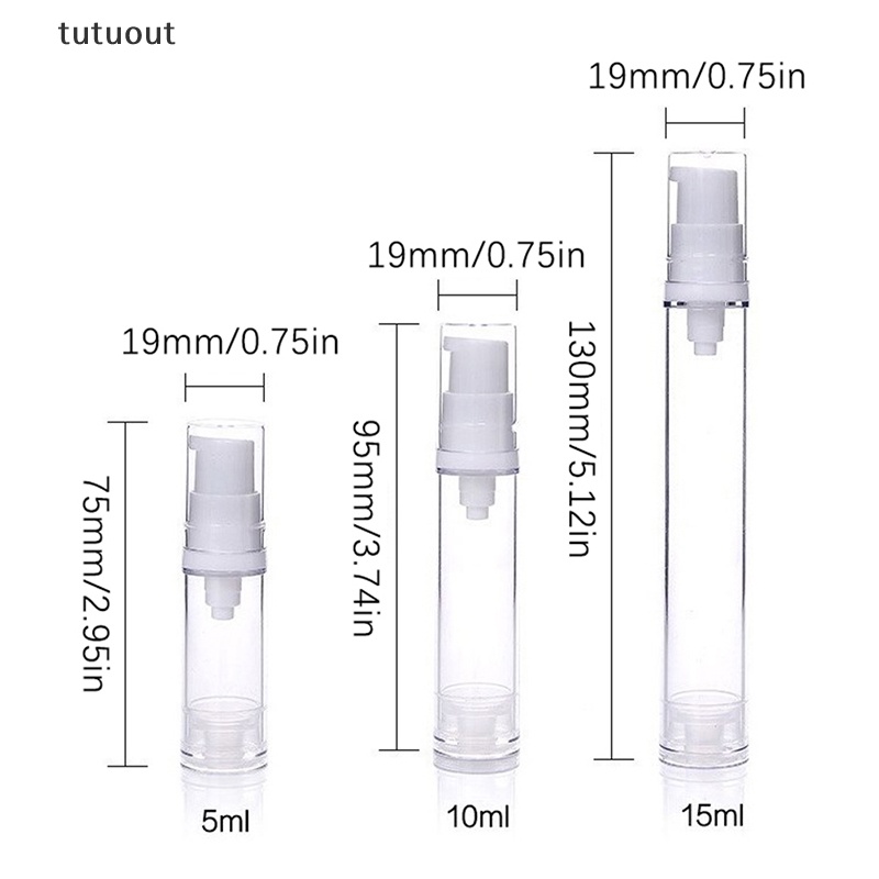 1 Chai Nhựa Rỗng Dạng Bơm Dung Tích 5 / 10 / 15ml Tiện Dụng