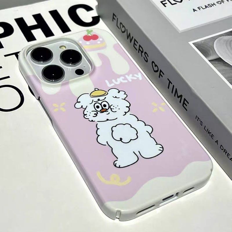 Ốp Điện Thoại Cứng Họa Tiết Gấu / Kem Dễ Thương Cho Iphone13plus 12Max 8x 1114Pro