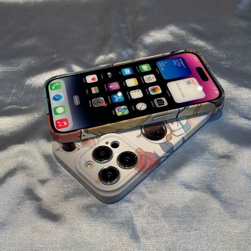 Ốp Điện Thoại Họa Tiết Hành Tinh / Hoa Hồng / Hành Tinh Cho iPhone 813prox 127 11 14max X7O6