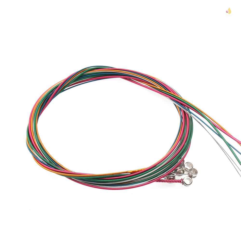 Set 6 Dây Đàn Ghi Ta Bằng Hợp Kim Thép Không Gỉ (. 007-.047)