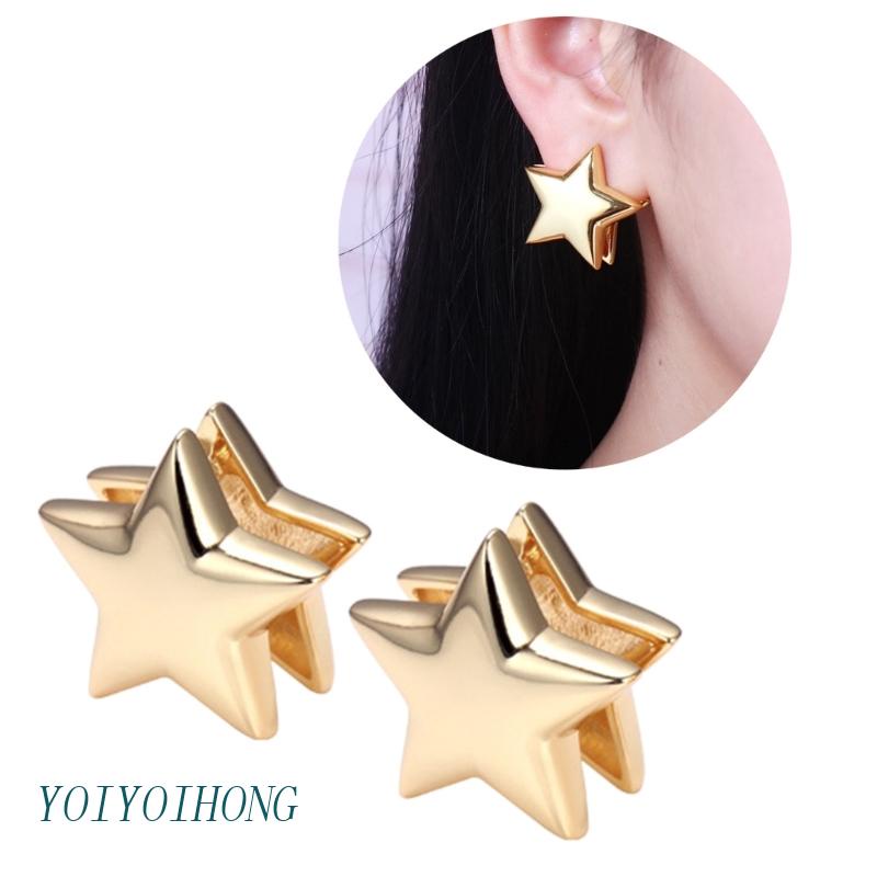Khuyên Tai Ngôi Sao Năm Cánh Đơn Giản Cá Tính