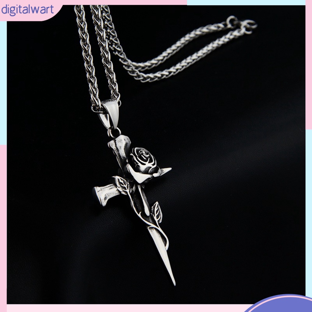 Vòng cổ Hai Mặt Hình Thánh Giá Phong Cách Retro Dành Cho Nam