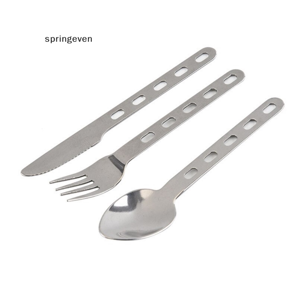 Bộ 3 Muỗng Nĩa Bằng Titan Siêu Nhẹ Tiện Dụng Cho Gia Đình