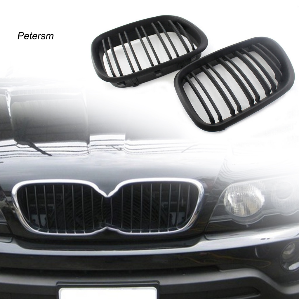 Bộ 2 LướI TảN NhiệT MàU Đen NháM GắN Mui Xe 51138250052 51138250051 Phụ Kiện Chuyên Dụng Dành Cho BMW X5 Series E53 99-03