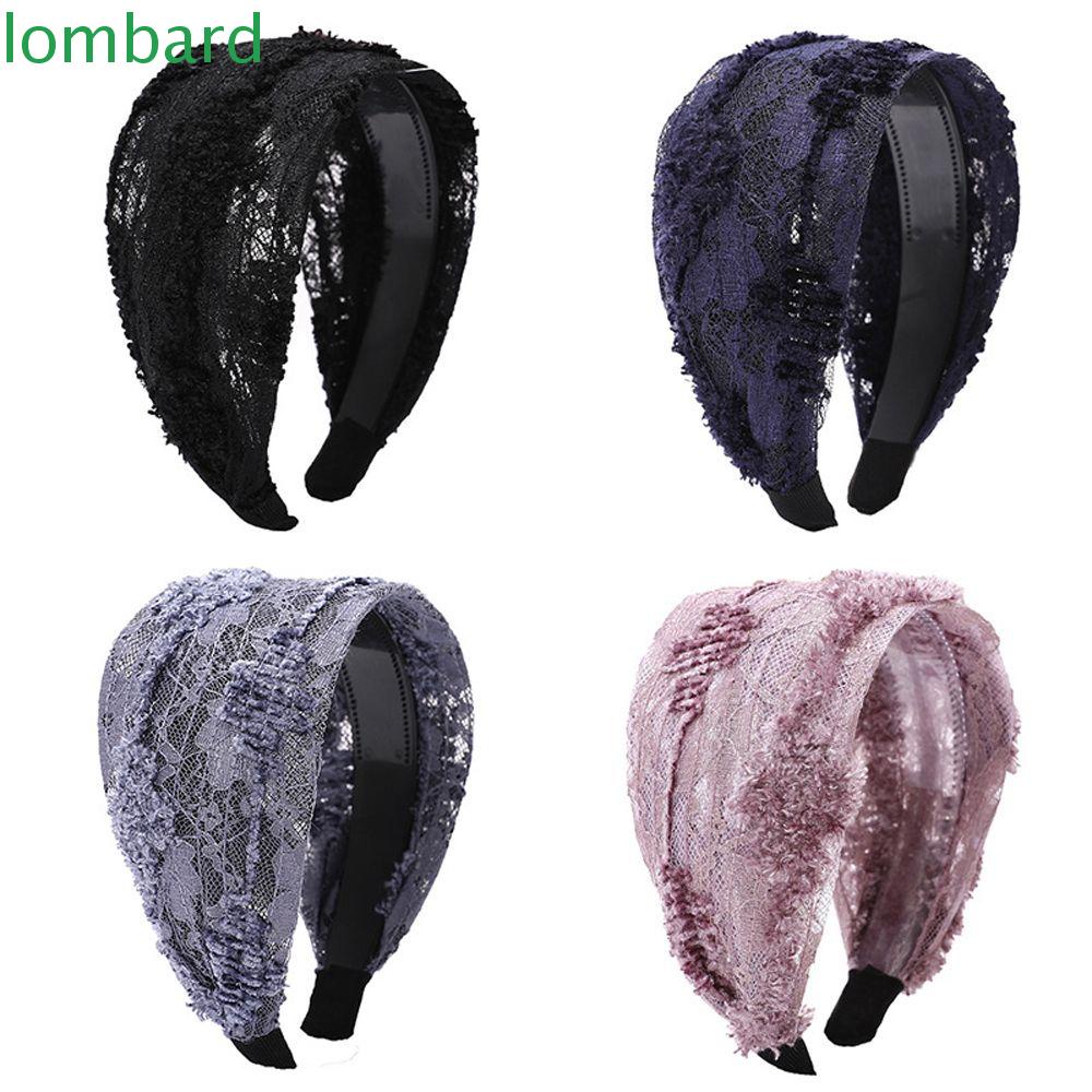 Băng Đô Cài Tóc Phối Ren Phong Cách Retro Thời Trang Mùa Hè Cho Nữ