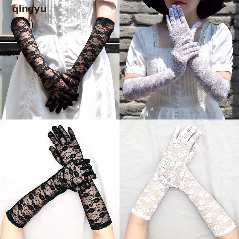 1 Đôi Găng Tay Lưới Dài Gợi Cảm Cho Nữ