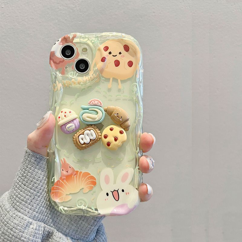 Ốp Điện Thoại Hình Bánh Mì Ba Chiều Cho Iphone 14promax 13 12 11promax 7 8plus X Xr