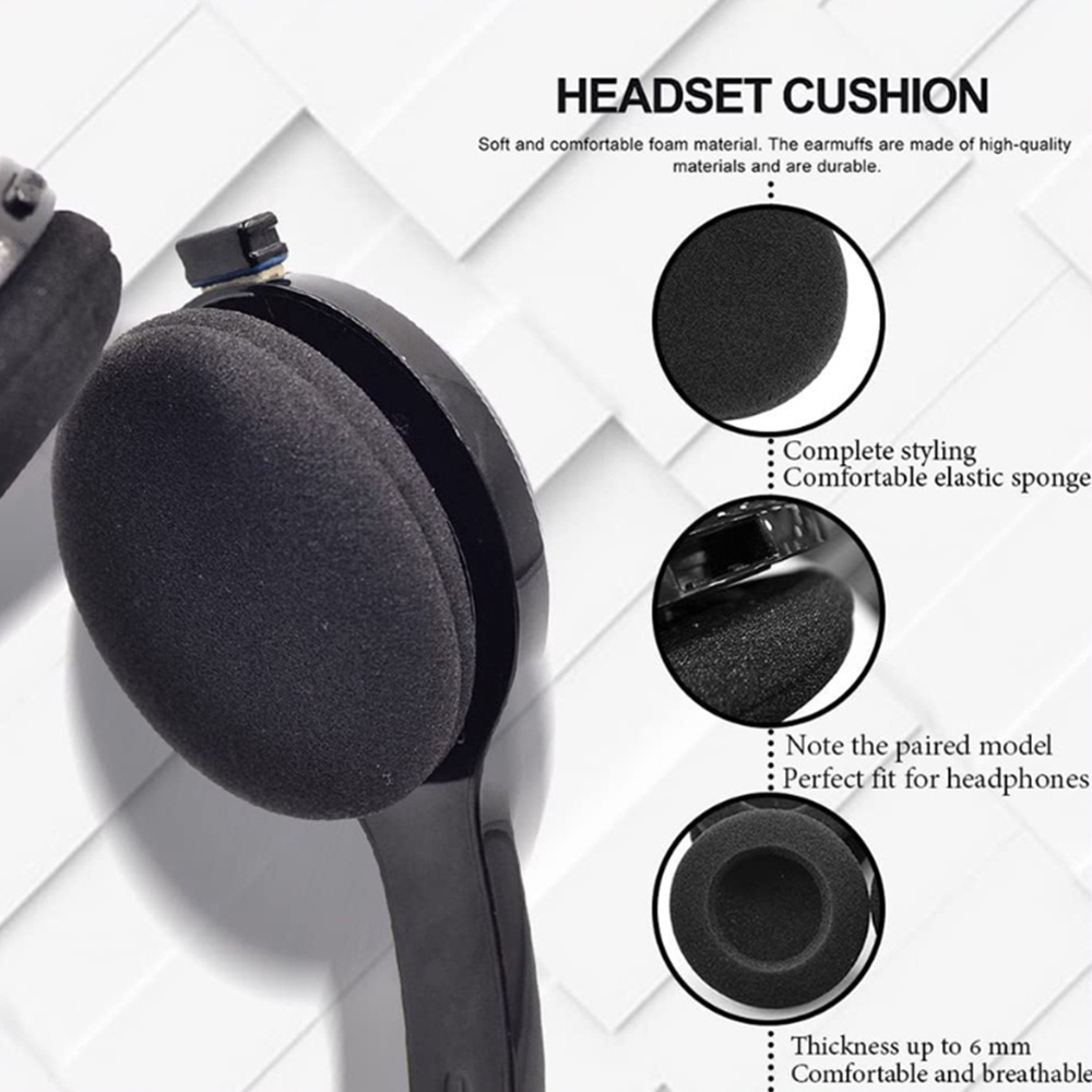 Cặp Mút Đệm Thay Thế Cho Tai Nghe Chụp Tai Chất Lượng Cao