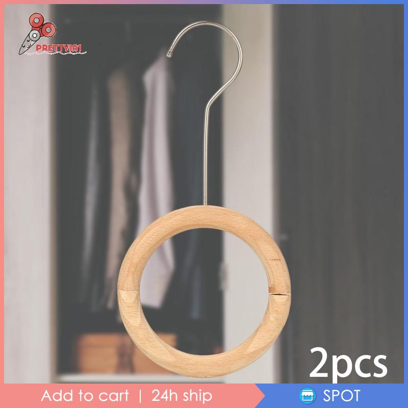 [Prettyia1] Giá Đỡ Khăn Quàng Cổ Thắt Lưng Bằng Gỗ Tiết Kiệm Không Gian