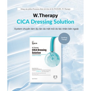 Mặt nạ giấy cấp ẩm dịu da Wonjin W.Therapy CICA Dressing Solution Mask Dr.Wonjin 30ml