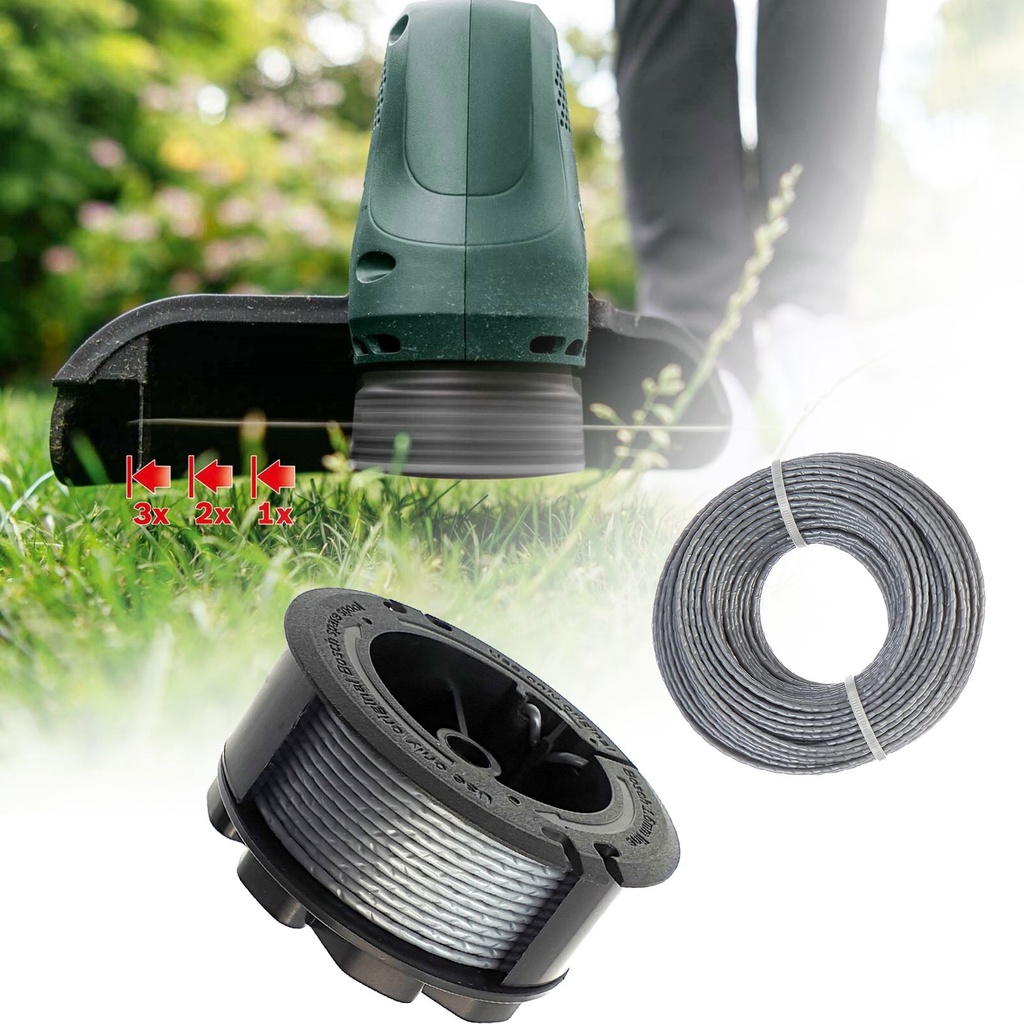 Cuộn Dây Nylon 24 Mx1.6 Mm 6 Mx1.6 Mm Chống Mài Mòn Cho Máy Cắt Cỏ