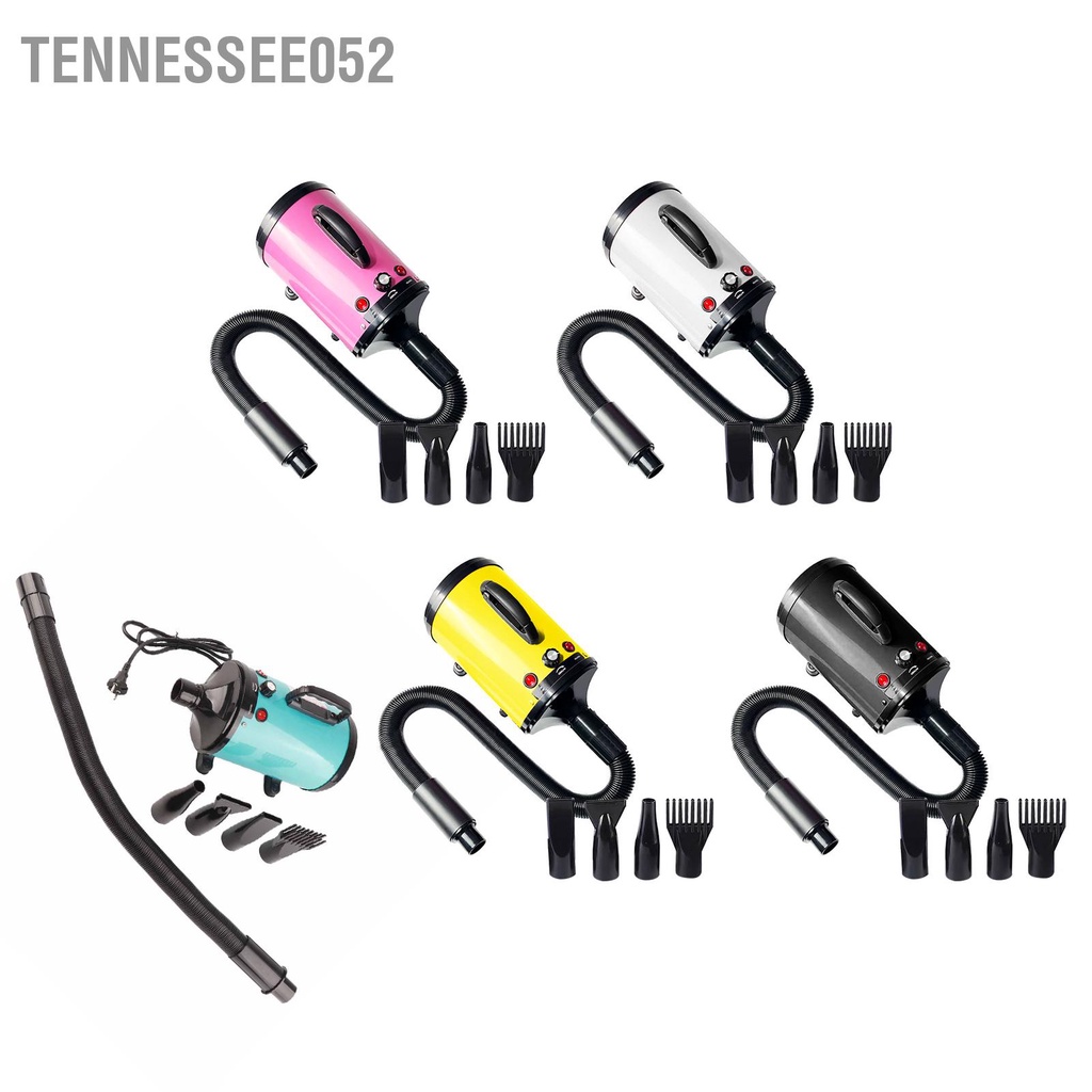 Tennessee052 Máy Sấy Cho Chó Tốc Độ Có Thể Điều Chỉnh Ồn Thấp Chịu Nhiệt Di Động Thổi Chải Lông Thú Cưng Mèo Phích Cắm Châu Âu
