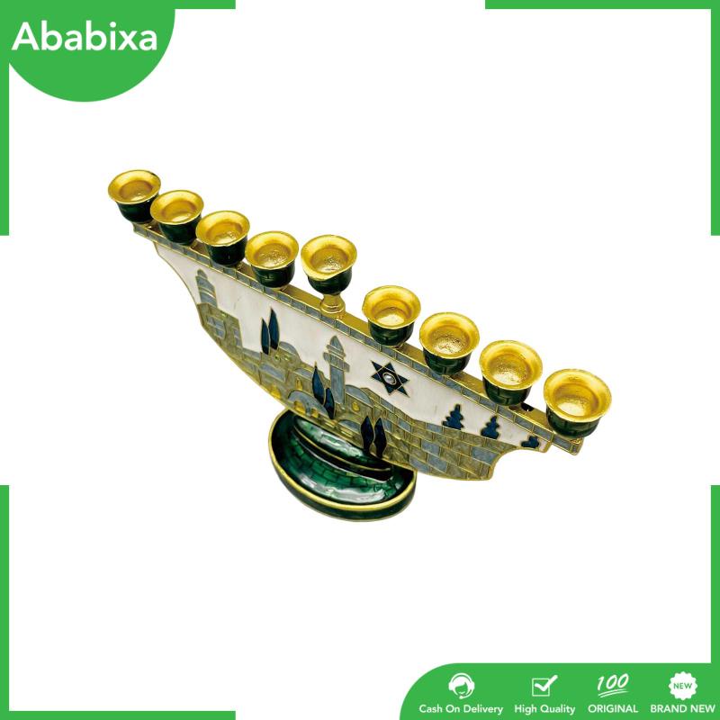 [Ababixa] Giá Đỡ Đèn Cầy Menorah 9 Nhánh Trang Trí Nhà Cửa Phòng Ăn Tối / Nông Trại