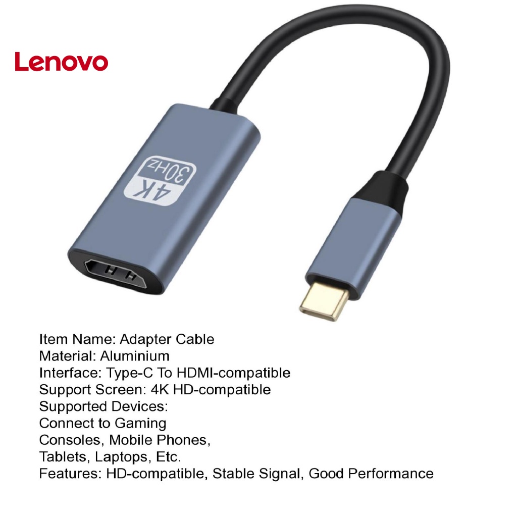 Cáp Chuyển Đổi Type-C Sang HDMI-compatible 4K HD Chuyên Dụng Cho Laptop / Điện Thoại / Máy Chiếu