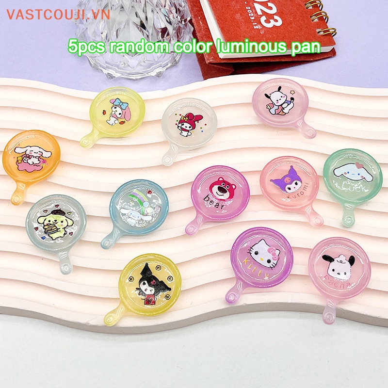 Bộ 5 Đồ trang trí Chảo VASTJI Mini Phát Quang Dùng Trang Trí Độc Đáo