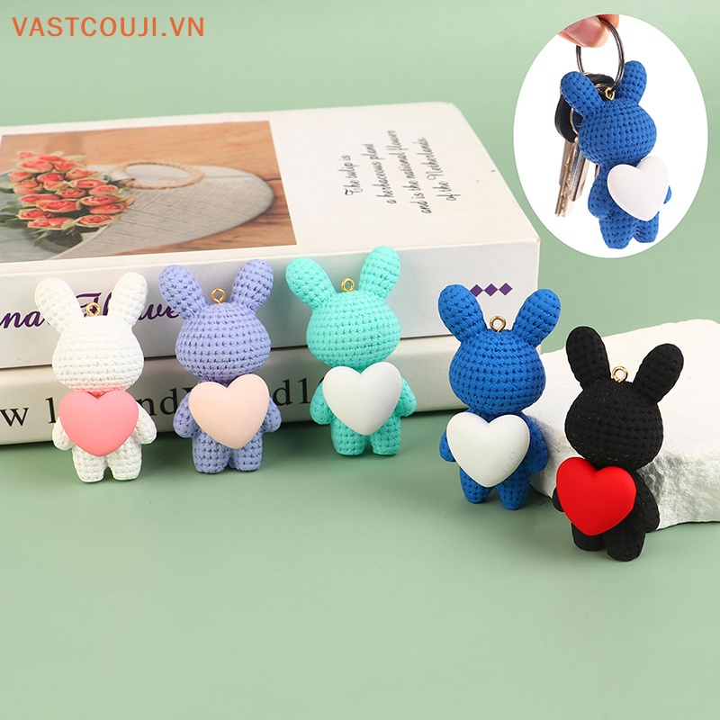 1 Móc Khóa Thỏ VASTJI Hoạt Hình Xinh Xắn