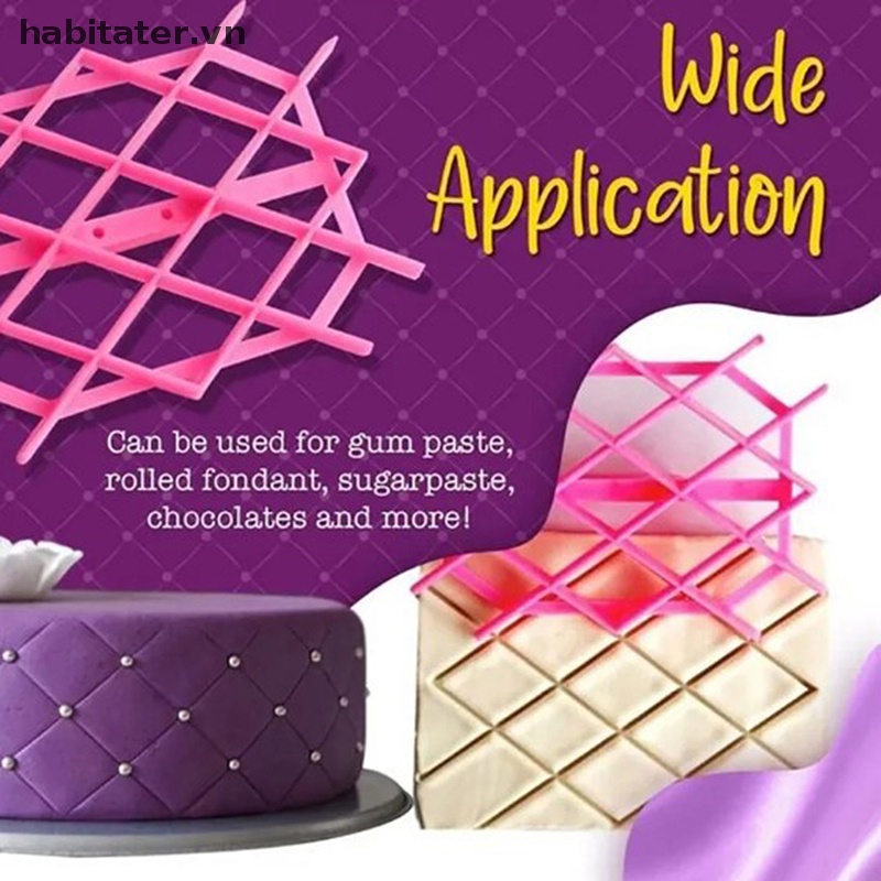 Khuôn Nhựa Làm Bánh Tạo Hình Thoi Độc Đáo Tiện Dụng