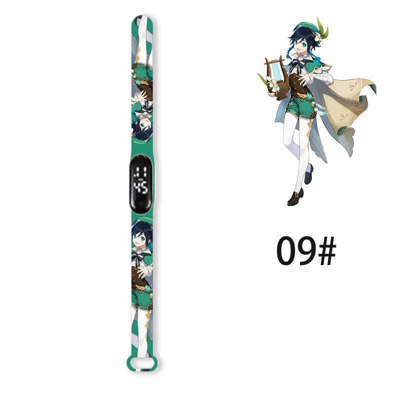 Đồng Hồ Điện Tử Đèn LED In Hình Anime Cho Trẻ Em