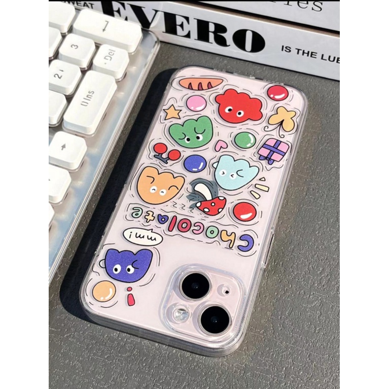 ✅Ốp Điện Thoại Nhựa Mềm Họa Tiết Động Vật / Chữ Tiếng Anh Cho Iphone 13 14pro 12iPhone14max YGXF