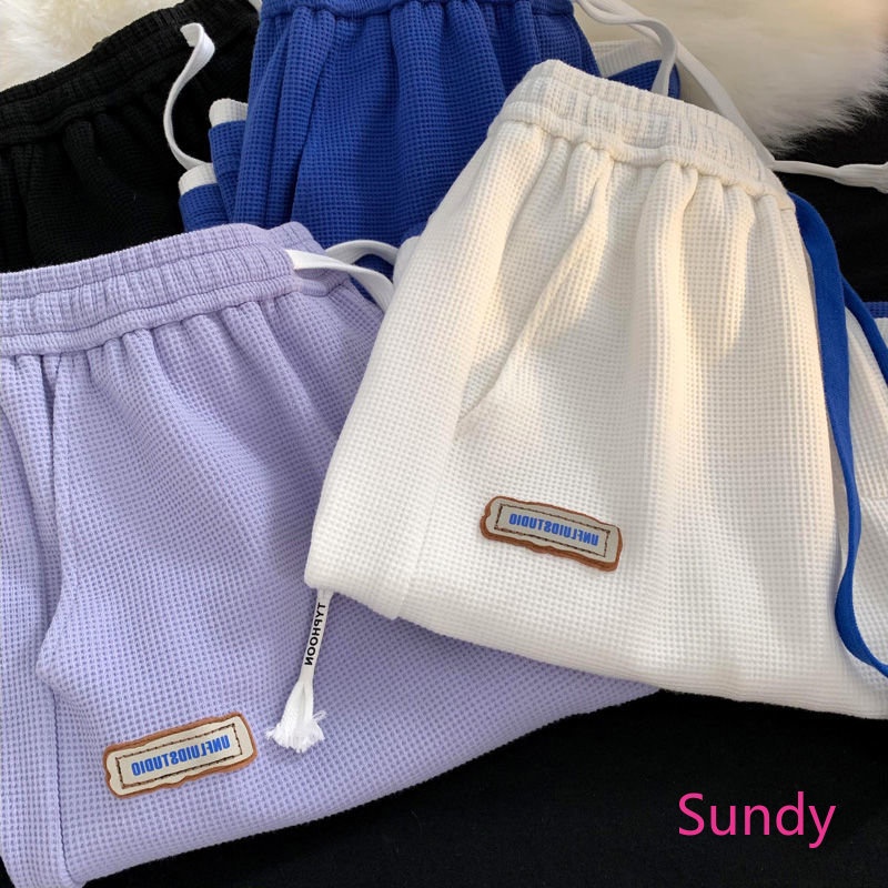 Quần ngắn ống rộng Thêu Họa Tiết Thời Trang Mùa Hè Hàn Quốc Plus Size Cho Nữ