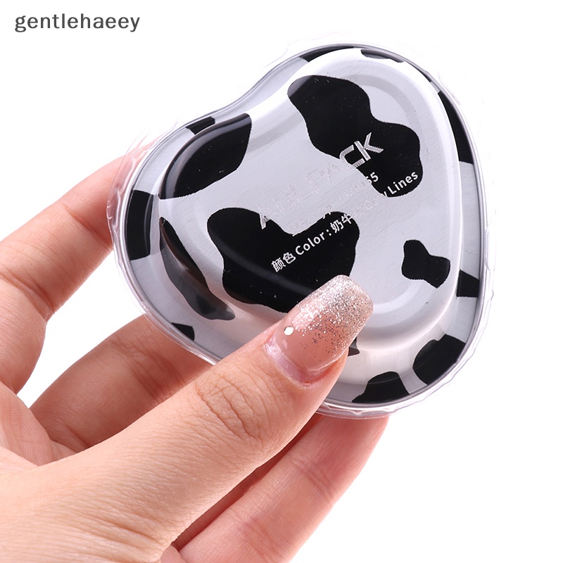 Set 10 Cốc Lá Nhôm 55ml Hình Trái Tim Làm Bánh Cupcake Có Nắp Đậy