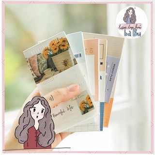 Tập 60 tờ 3 mẫu note có đường cắt sẵn dễ xé trang trí