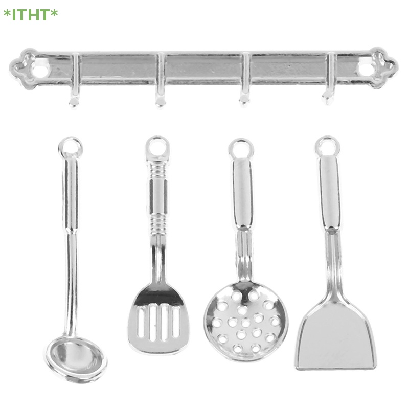 Bộ 5 Dụng Cụ Nấu Ăn Nhà Búp Bê Tỉ Lệ 1: 12 Mới